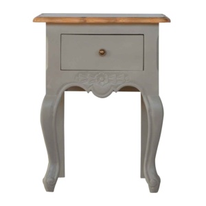 French Style 1 Drawer Bedside