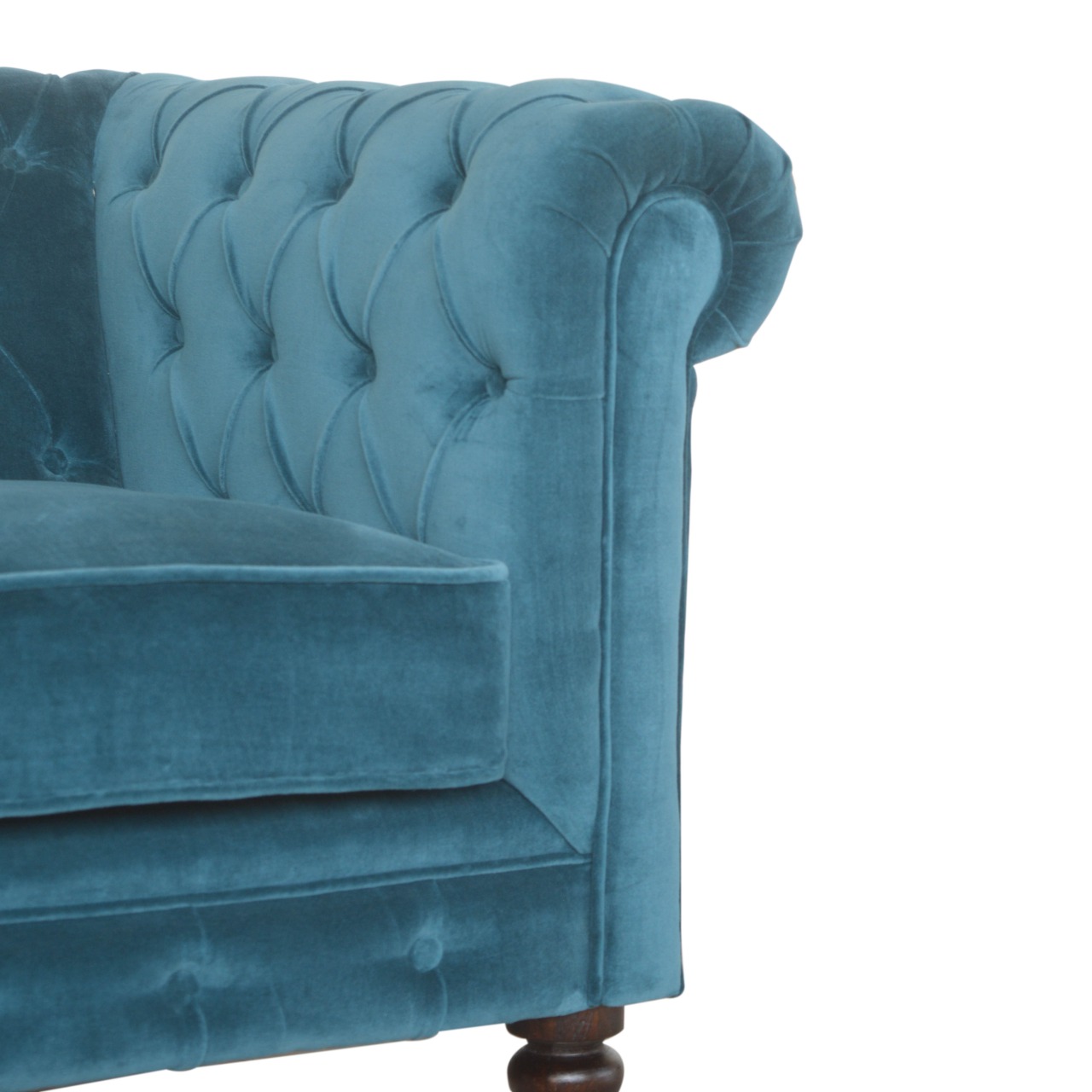 Teal discount chesterfield chair