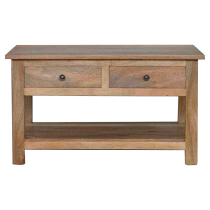 Country Style Coffee Table with 4 Drawers