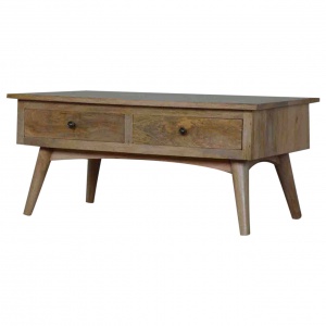 Nordic Style 2 Drawer Coffee Table