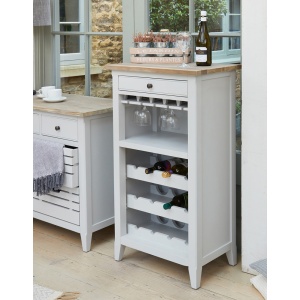 Signature Grey Baumhaus CFF05A Wine Rack / Glass Storage Cabinet