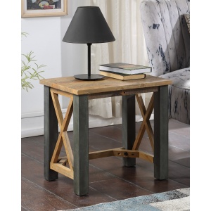 Urban Elegance Baumhaus VPR08B Reclaimed Open Front Side / Lamp Table