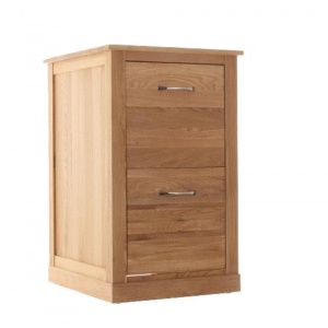Mobel Oak Baumhaus C0R07A Two Drawer Filing Cabinet