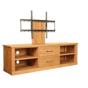 Mobel Oak Baumhaus C0R09E Mounted Widescreen Television Cabinet